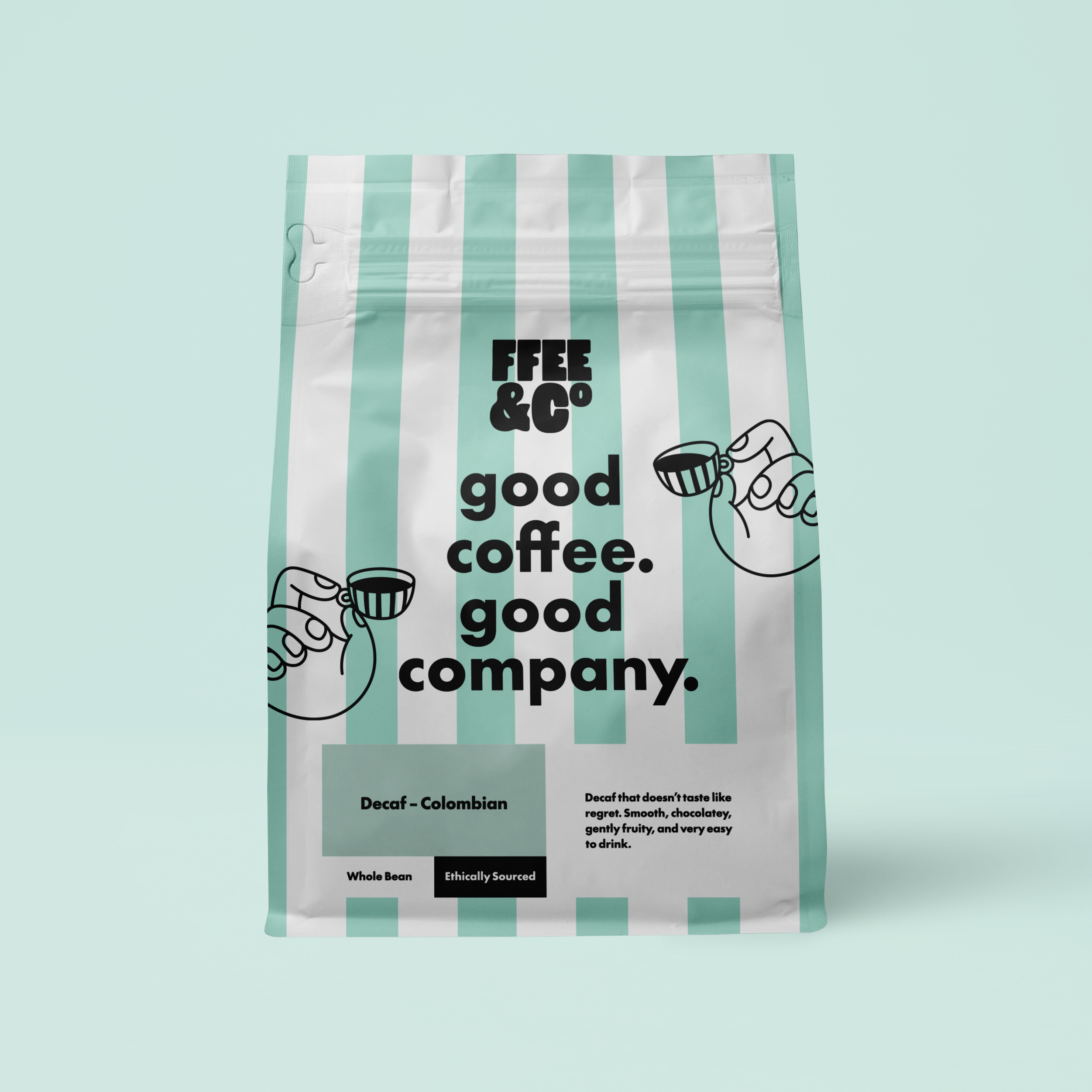 FFee & Co Whole Bean coffee Decaf Colombian
