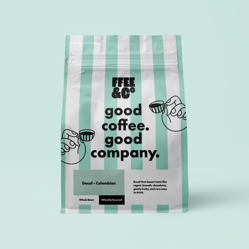 FFee & Co Whole Bean coffee Decaf Colombian